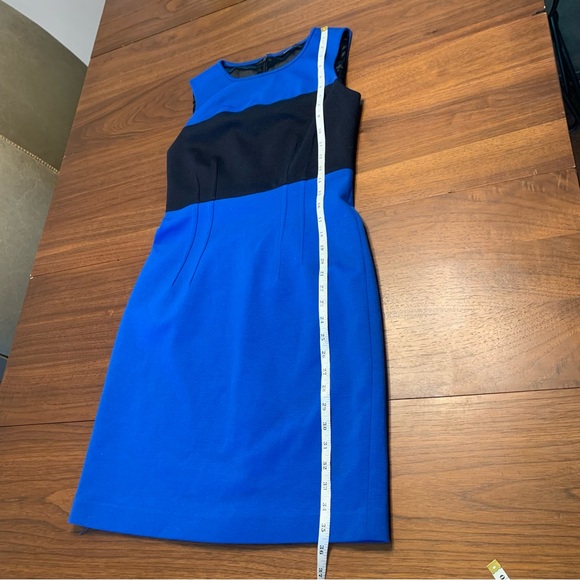 Tahari Dress Women's Medium knee length sleeveless Colorblock - Picture 5 of 8